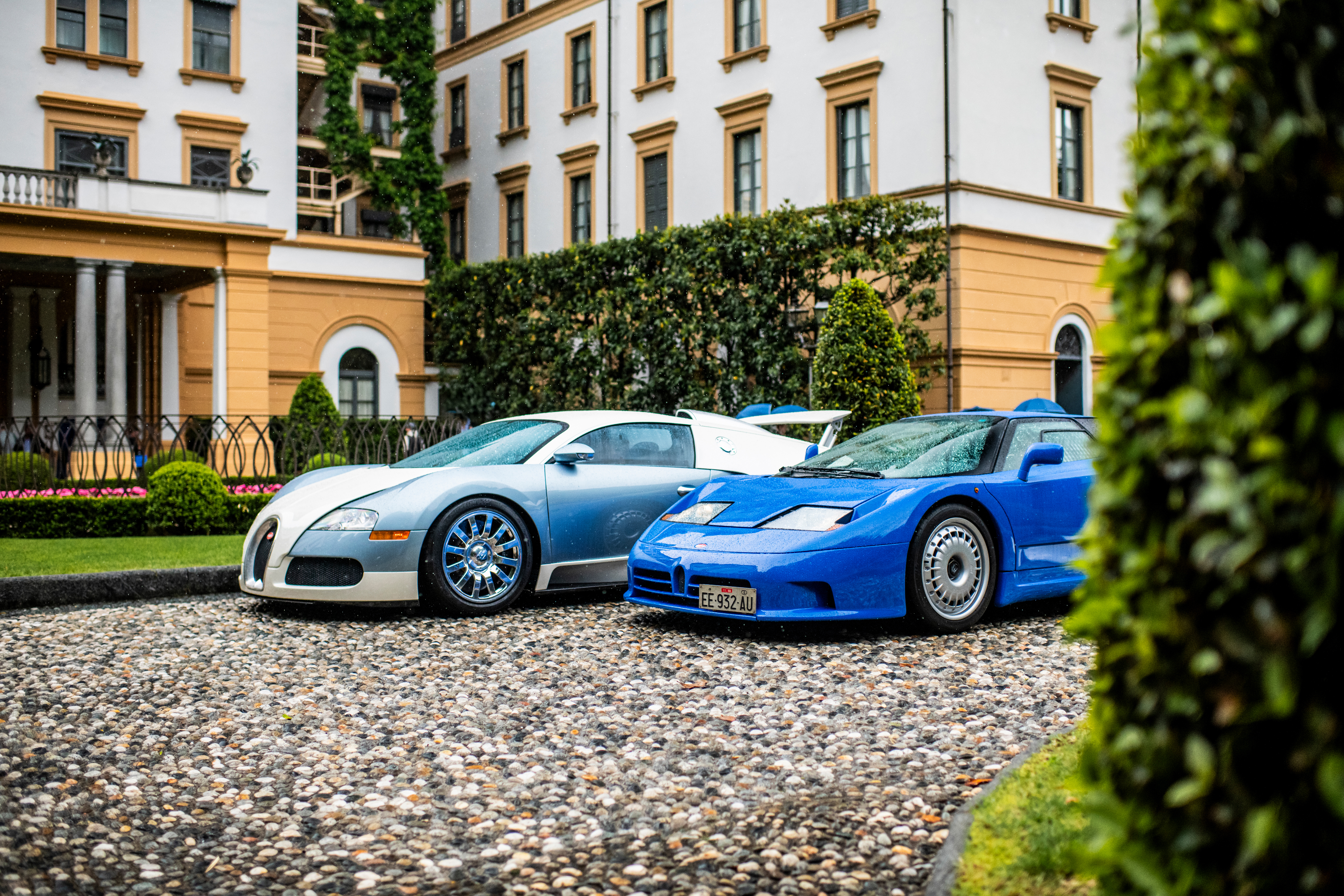 Bugatti Veyron Chassis 5.1 and Bugatti EB110 GT at the Concorso d'Eleganza Villa d'Este, 2026.